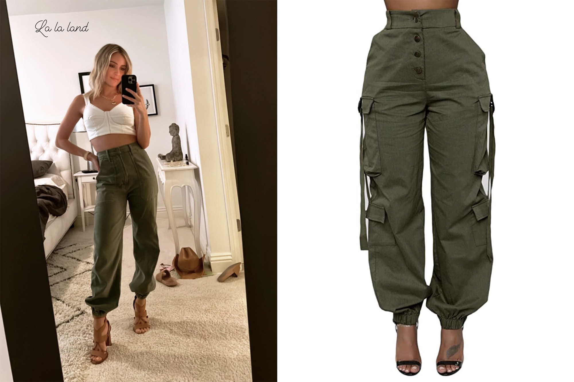 Fashion (army Green)Cargo Casual Pants Women Baggy Teens Trousers  Pantalones Uni Clothes High Waisted European Fashion Multi Pockets Temper  Chic DOU @ Best Price Online | Jumia Egypt